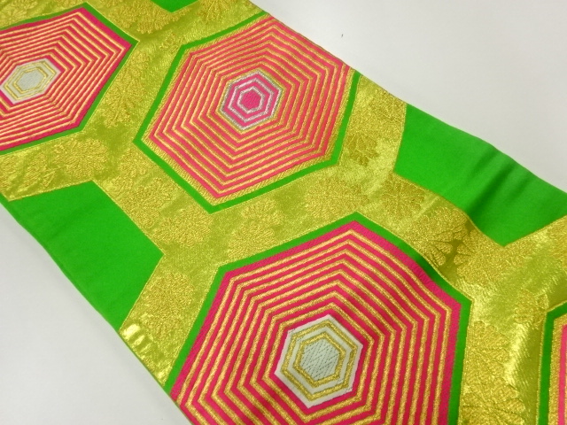 JAPANESE KIMONO / ANTIQUE OBI FOR KIDS / SILK / WOVEN KIKKO